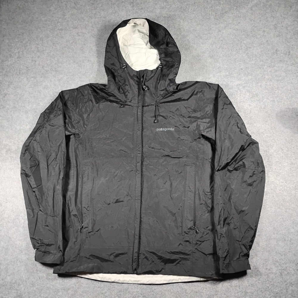 Patagonia Torrentshell H2No Men's Black Waterproof Hooded Rain Jacket Size M